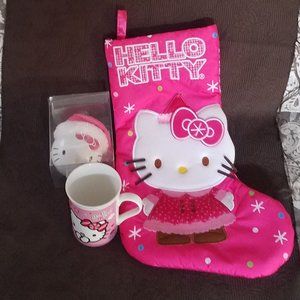 HELLO KITTY CHRISTMAS STOCKING/ORNAMENT/MUG BUNDLE